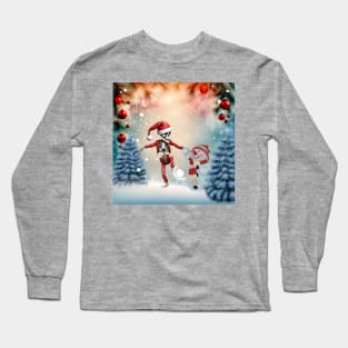 He's cute, he's sweet the dancing christmas skeleton. Long Sleeve T-Shirt